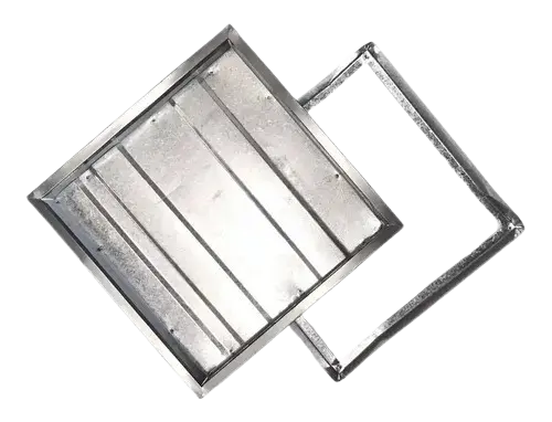 TAPA CAMARA GALVANIZADA 50X50 C/BULON
