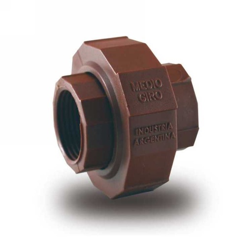 [1742] UNION DOBLE 1" ROSCADA (32 MM.)"MEDIO GIRO"